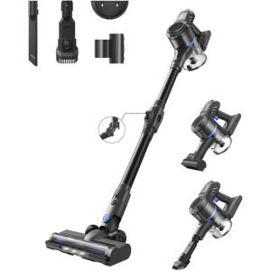 image:imageMOVA J30 Cordless Vacuum Cleaner144AW Powerful Suction 180 Folding Tube Cleans Corners 4in1 Stick Vacuum 60Min Runtime AntiTangle Brush with Lights Deep Clean Pet Hair Hard Floor Carpet