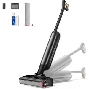 image:imageMova X4 Pro Wet Dry Vacuum Cleaner 20000Pa Cordless Vacuum Mop with Zero Tangle Hot Water Mopping for Sticky Messes194 Hot Air Self Drying 180 Lie Flat Pushin Charging Station LED DisplayM10