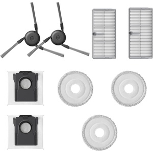 image:imageMova Accessories Kit P10 Pro Ultra P50 Pro Ultra Vacuum Cleaner Parts Include 2 Side Brushes 2 Filters 3 Mop Pads 2 Dust Bags